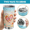 20oz Stainless Steel Beach Life Summer Tumbler - Double Wall Vacuum Insulated Travel Mug