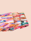 Multicolor Leaves Silk Scarf: Stylish Bandana Style Sunscreen for Summer