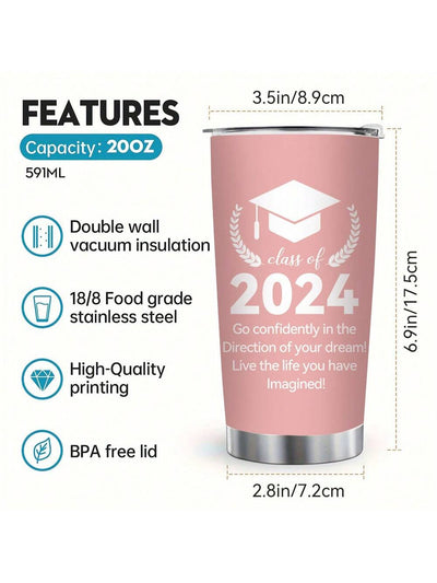 Class of 2024 Graduation Insulated Tumbler - Stay Hydrated in Style!