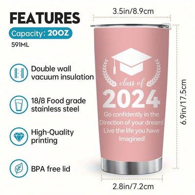 Class of 2024 Graduation Insulated Tumbler - Stay Hydrated in Style!