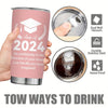 Class of 2024 Graduation Insulated Tumbler - Stay Hydrated in Style!