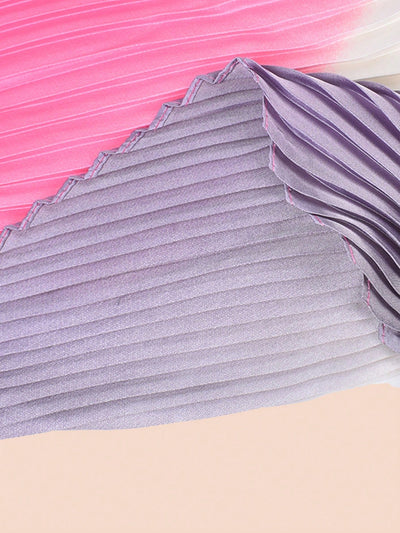 Summer Bandana: Personalized Gradient Color Printed Silk Scarf for Sun Protection and Fashion