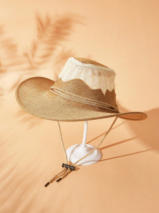 This vintage beach chic hat is perfect for soaking up the sun on your next vacation. Made with colorful woven straw, it adds a touch of fun and style to any beach outfit. Protect yourself from the sun while looking effortlessly chic.