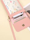 Floral Print Crossbody Bag with Touch Screen Cell Phone Wallet: Stay Fashionable and Convenient