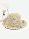 Stay Chic and Shaded this Summer with handmade Crochet Straw Hat