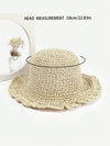 Stay Chic and Shaded this Summer with handmade Crochet Straw Hat