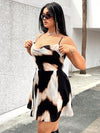 Chic Summer Vibes: Plus Size Tie-Dye Backless Cami Dress