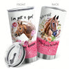 'Who Loves Horses' Insulated Tumbler - Stainless Steel Coffee Cup for Home, Office, and Travel