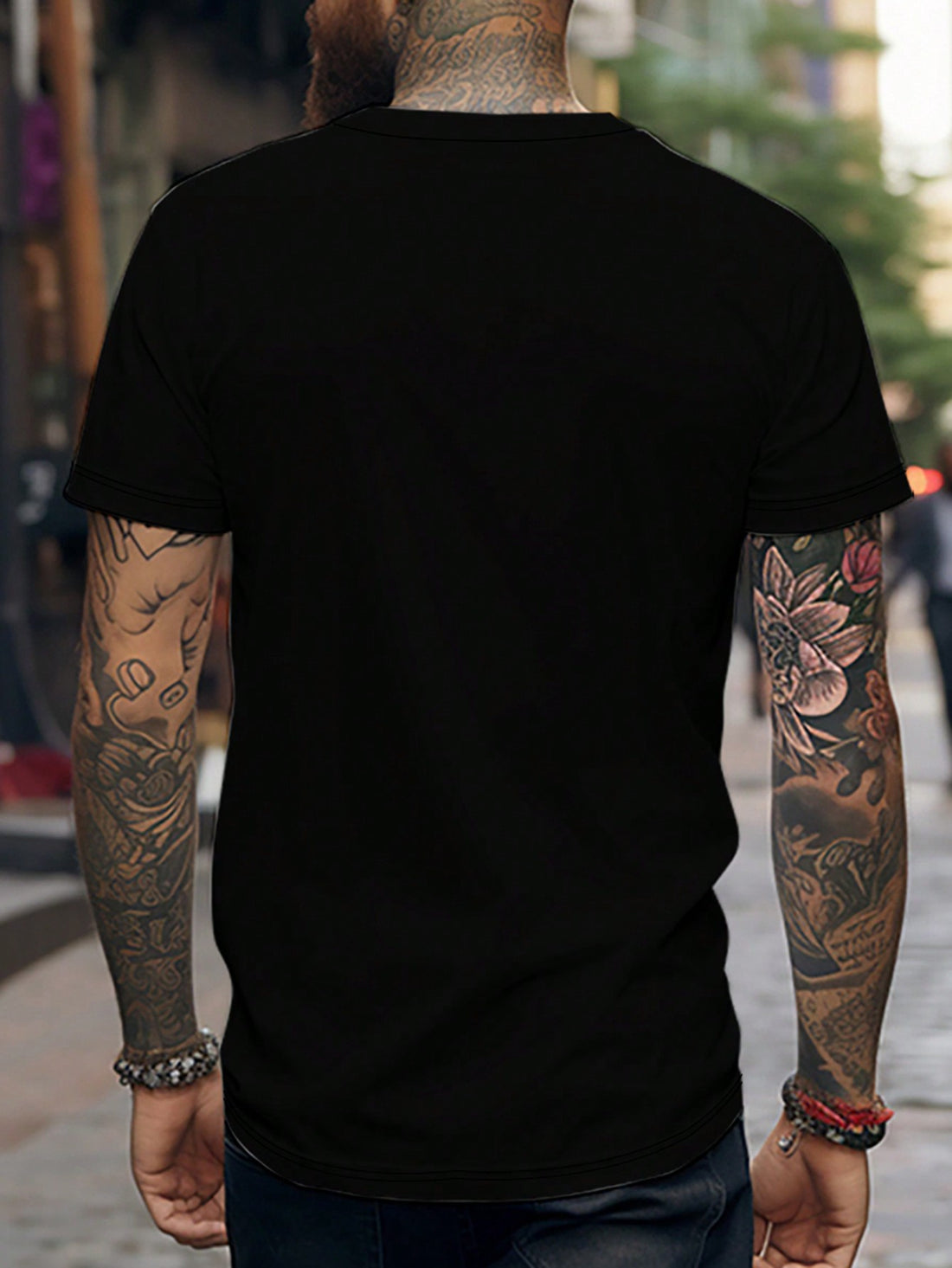 This men's casual summer tee features a unique skull and letter print, adding a stylish touch to any outfit. Made from quality materials, it offers both comfort and durability. Perfect for everyday wear and a must-have for any fashion-forward man. Upgrade your wardrobe today!