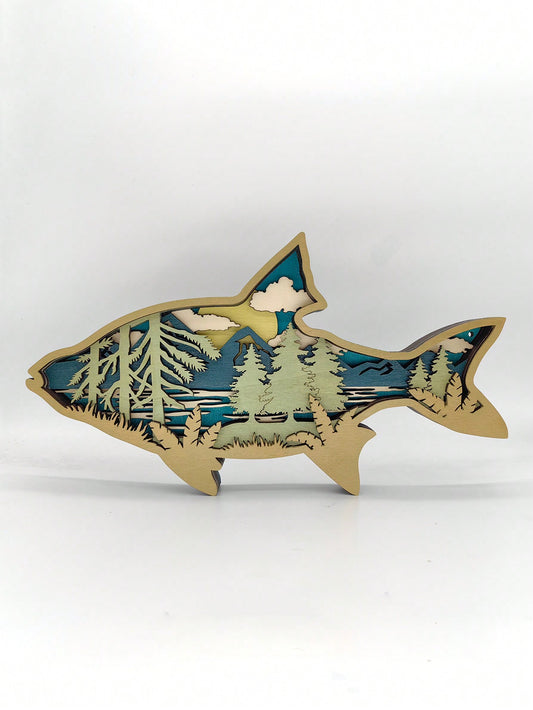 Enhance your coastal decor with our Handcrafted Wooden Ocean Fish Decoration - Red Snapper <a href="https://canaryhouze.com/collections/wooden-arts" target="_blank" rel="noopener">Ornament</a>. This beautifully crafted and detailed piece adds a touch of sophistication and charm to any room. Made with care and precision, it's the perfect addition to any sea-lover's collection.