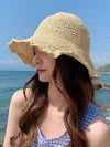 Stay Chic and Shaded this Summer with handmade Crochet Straw Hat