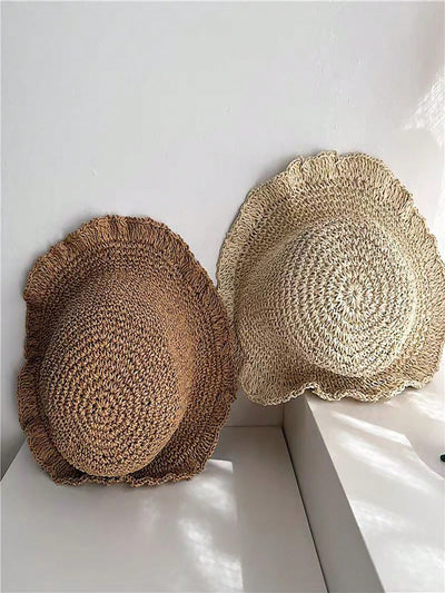 Stay Chic and Shaded this Summer with handmade Crochet Straw Hat