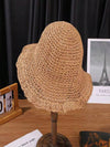 Stay Chic and Shaded this Summer with handmade Crochet Straw Hat