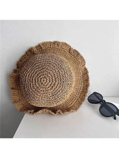 Stay Chic and Shaded this Summer with handmade Crochet Straw Hat