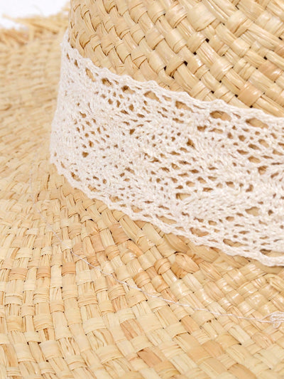 Stay Stylish and Protected with our Wide Brimmed Raffia Straw Beach Hat