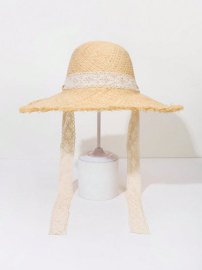 Stay Stylish and Protected with our Wide Brimmed Raffia Straw Beach Hat