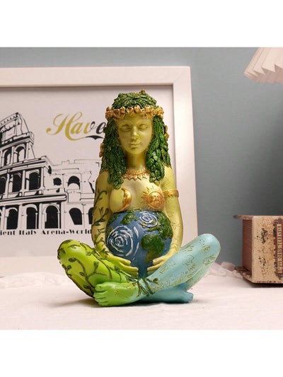 Millennium Gaia Statue: A Vibrant Earth Goddess for Home and Garden Decor