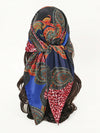 Silk Chain Print Geometric Pattern Headband Scarf Bandana - Chic and Stylish Accessory