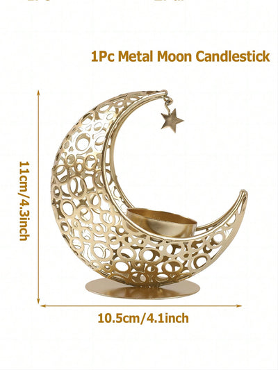 Bohemian Chic Moon Shaped Candle Holder: A Stylish Touch for Your Bedroom and Living Room Decor