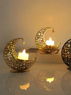 Bohemian Chic Moon Shaped Candle Holder: A Stylish Touch for Your Bedroom and Living Room Decor