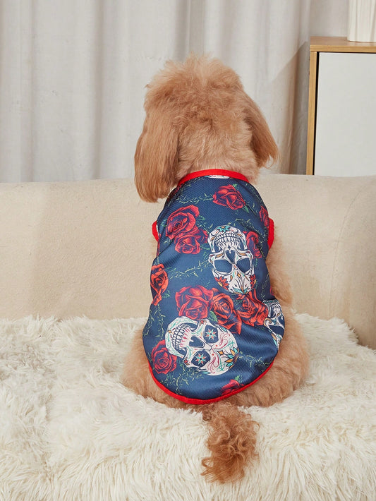 This cute cartoon printed vest is perfect for keeping your mini schnauzer or teddy stylish and cool this summer. Made with lightweight and breathable material, it provides comfort and protection from the heat. Keep your pet looking fashionable while ensuring their well-being.