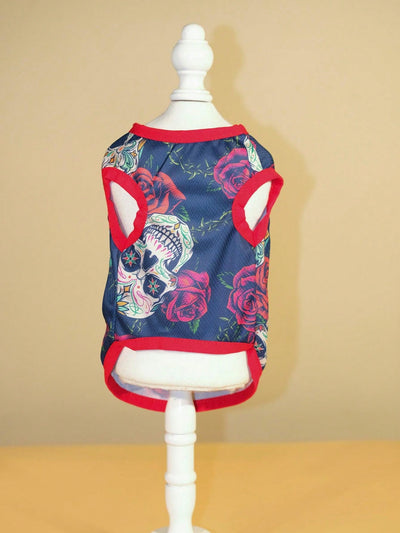 Cute Cartoon Printed Vest for Mini Schnauzer and Teddy: Keep Your Pet Stylish and Cool This Summer