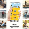 Fresh Cartoon Style Dog Print Stainless Steel Tumbler - The Perfect Gift for Puppy Lovers!