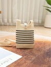 This knitted foldable handbag is both chic and convenient, perfect for daily use and adventures. Its striped design adds a stylish touch, while its foldable feature allows for easy storage and portability. Crafted with durability in mind, it's the ideal bag for all your needs.