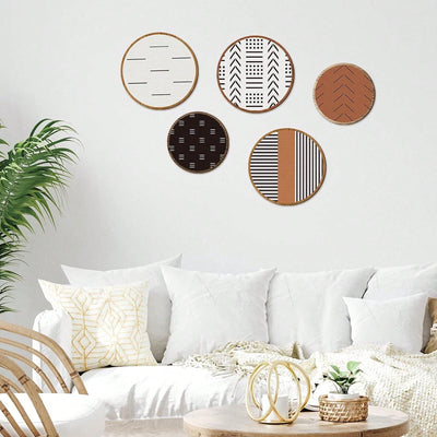 Boho Chic Wooden Round Wall Art for Every Room in Your Home