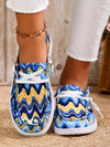 Multicolor Geometric Lace-Up Sandals for Summer Vacation