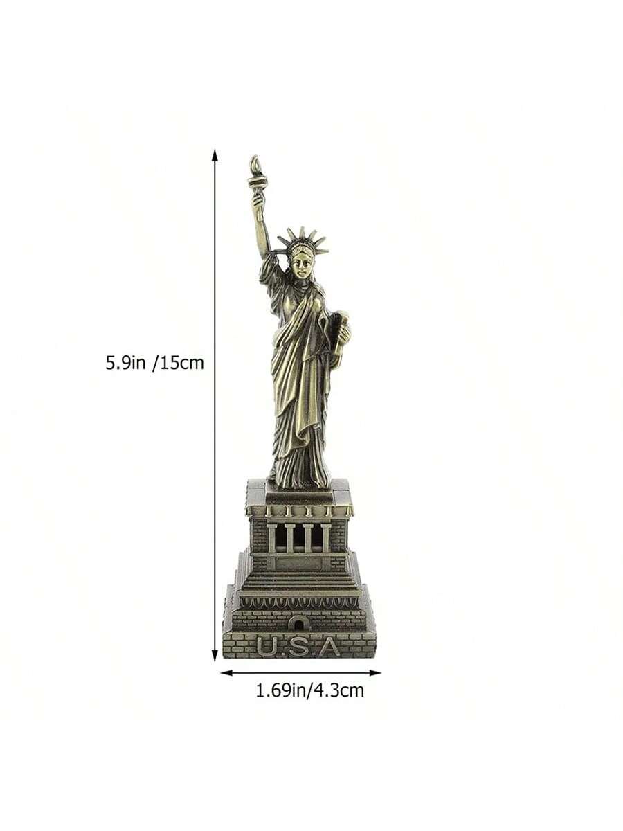 Introducing the Majestic Metal Statue of Liberty Home Decor - a stunning addition to elevate any space. Crafted with high-quality metal, this intricately designed piece showcases the iconic symbol of freedom. Add a touch of elegance and patriotism to your home with this majestic and timeless piece.