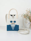 Versatile White Knitted Foldable Handbag: Perfect for Every Season and Every Occasion