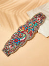 Bohemian Chic: Elegant Turquoise Floral Waist Belt for Effortless Style