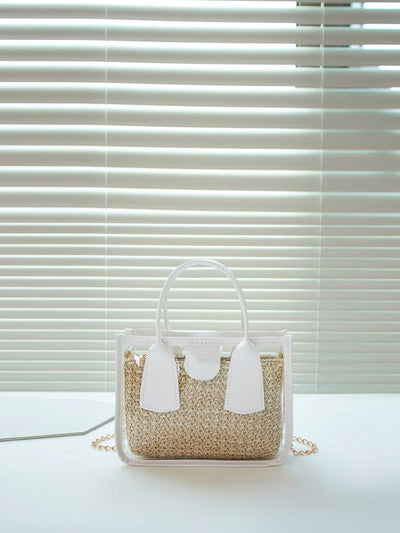 Chic and Stylish Mini Transparent Inner Bag with Chain Crossbody for Women