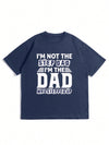 Bold Statements: Men's Slogan Printed Short Sleeve T-Shirt