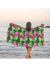 Tropical Plant Paradise: Ultra-Fine Fiber Beach Blanket for Summer Fun