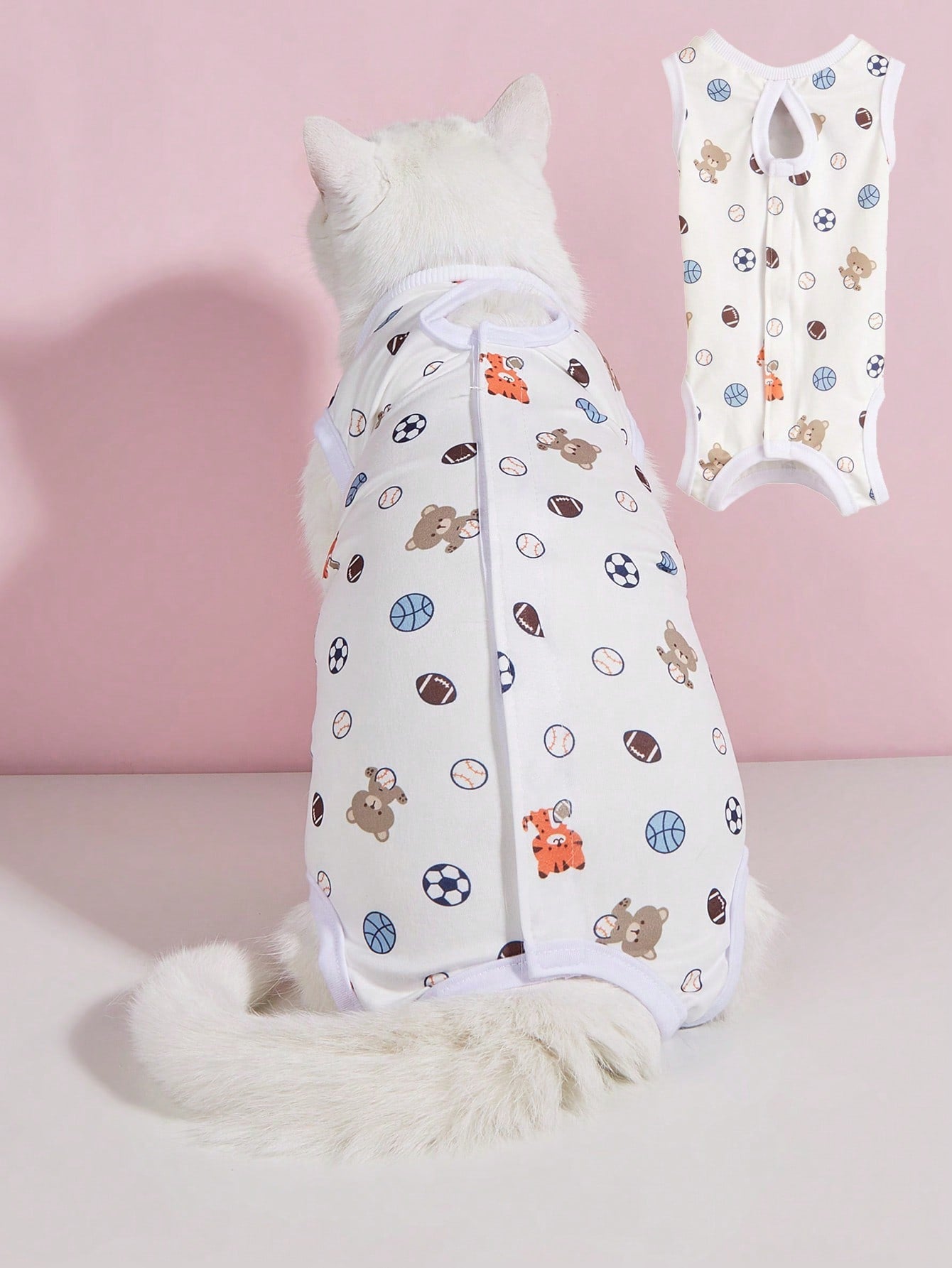 Introducing the Cozy Cat Sterilization Suit: designed to keep your feline friend warm and safe during and after their sterilization procedure. Made with high-quality materials, this suit provides comfort and protection for your pet. Reduce stress and speed up recovery with our innovative design.