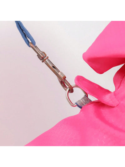 Candy-Colored Korean Style Hooded Dog Raincoat: Keep Your Bichon Frise Dry in Style!