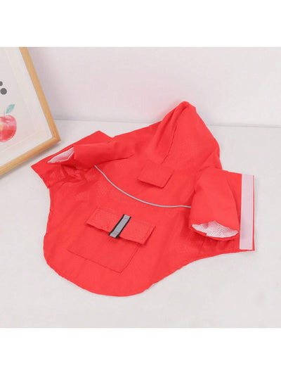 Candy-Colored Korean Style Hooded Dog Raincoat: Keep Your Bichon Frise Dry in Style!