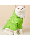 Candy-Colored Korean Style Hooded Dog Raincoat: Keep Your Bichon Frise Dry in Style!