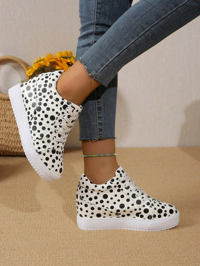 Step Up Your Style: Polka Dot Leather Platform Shoes for Every Occasion