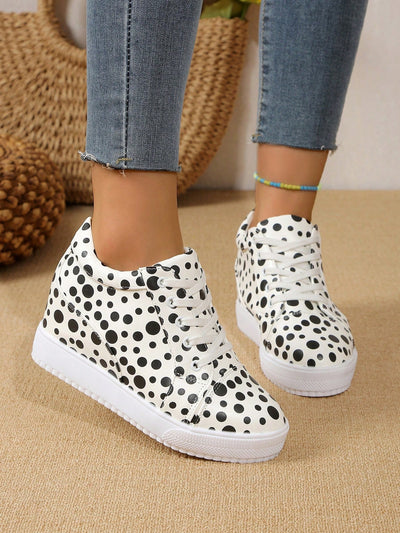 Step Up Your Style: Polka Dot Leather Platform Shoes for Every Occasion