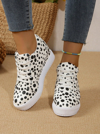 Step Up Your Style: Polka Dot Leather Platform Shoes for Every Occasion