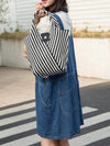 Versatile Striped Crochet Tote Bag: Perfect for Everyday Life!