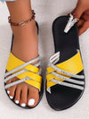 Sparkling Rhinestone Flip Flops: Trendy Beach Sandals for Summer