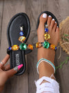 Radiant Rhinestone Party Sandals: Summer Color Fun for Women