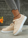 Golden Serpent Style: Women's Casual Outdoor Flat Sneakers