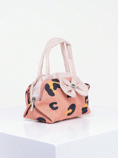 Chic Canvas Tote Bag and Bowknot Coin Purse Set: The Perfect Women's Daily Shopping Companion