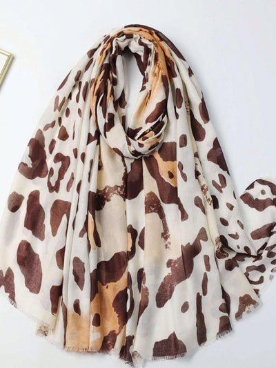 Bold and Beautiful: Leopard Print Silk Scarf for Spring and Summer