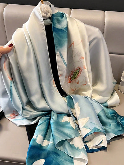Chic and Trendy Women's Landscape Printed Scarf